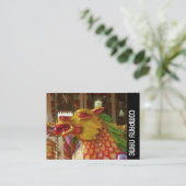 Zijband - Merry-go-round Dragon Visitekaartje (Staand voorkant)