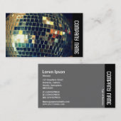 Zijband - Mirror Ball Visitekaartje (Voorkant / Achterkant)