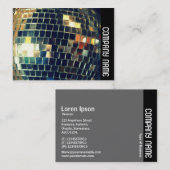 Zijband - Mirror Ball Visitekaartje (Voorkant / Achterkant)
