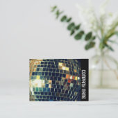 Zijband - Mirror Ball Visitekaartje (Staand voorkant)