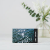 Zijband - Mousserend water Visitekaartje (Staand voorkant)