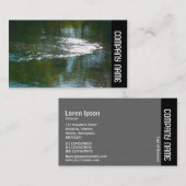 Zijband - Mousserende rivier Visitekaartje (Voorkant / Achterkant)