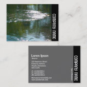 Zijband - Mousserende rivier Visitekaartje (Voorkant / Achterkant)