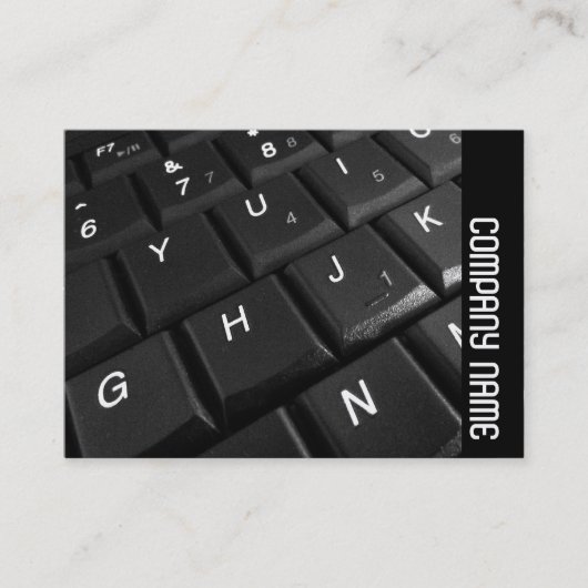 Zijband - Notitieboek toetsenbord 02 Visitekaartje (Voorkant)