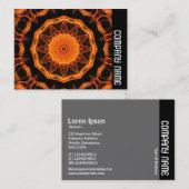 Zijband - Oranje Kaleidescoop 01 Visitekaartje (Voorkant / Achterkant)