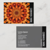 Zijband - Oranje Kaleidescoop 05 Visitekaartje (Voorkant / Achterkant)