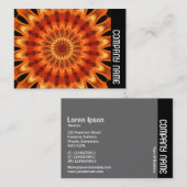 Zijband - Oranje Kaleidescoop 06 Visitekaartje (Voorkant / Achterkant)
