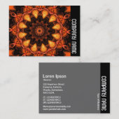 Zijband - Oranje Kaleidescoop 07 Visitekaartje (Voorkant / Achterkant)