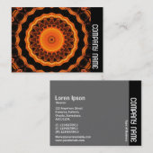 Zijband - Oranje Kaliediscope 04 Visitekaartje (Voorkant / Achterkant)