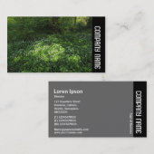 Zijband - pot knoflook visitekaartje (Voorkant / Achterkant)