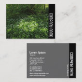 Zijband - pot knoflook visitekaartje (Voorkant / Achterkant)