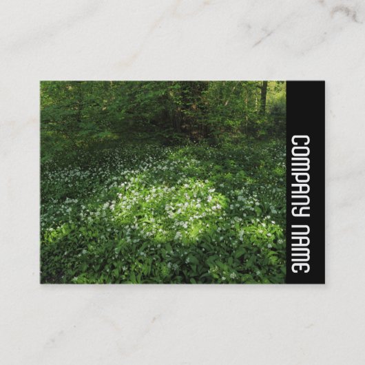 Zijband - pot knoflook visitekaartje (Voorkant)