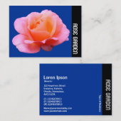 Zijband - Roze (diepblauw) Visitekaartje (Voorkant / Achterkant)