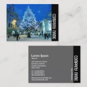 Zijband - sneeuw in Cardiff Visitekaartje (Voorkant / Achterkant)