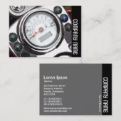 Zijband - Snelheidsmeter voor motorfietsen Visitekaartje (Voorkant / Achterkant)