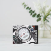 Zijband - Snelheidsmeter voor motorfietsen Visitekaartje (Staand voorkant)