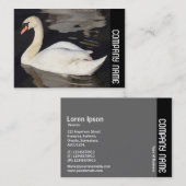 Zijband - Stomme zwaan Visitekaartje (Voorkant / Achterkant)