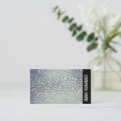 Zijband - Waterdruppels op glas 01 Visitekaartje (Staand voorkant)