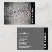 Zijband - Waterdruppels op glas 02 Visitekaartje (Voorkant / Achterkant)