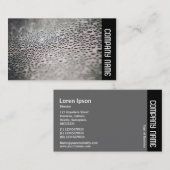 Zijband - Waterdruppels op glas 02 Visitekaartje (Voorkant / Achterkant)