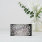 Zijband - Waterdruppels op glas 02 Visitekaartje (Staand voorkant)