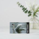 Zijband - Zwan Visitekaartje (Staand voorkant)