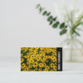 Zijband - Zwarte-ogen Susans (Rudbeckia Hirta) Visitekaartje (Staand voorkant)