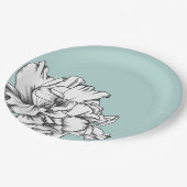 Zijbloem op Aqua Paper Bord (Gekanteld)