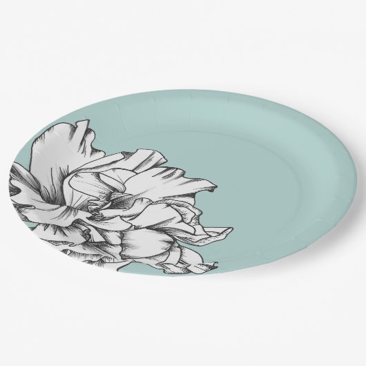 Zijbloem op Aqua Paper Bord (Gekanteld)