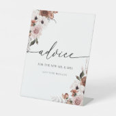 Zijde Bloemen Advies teken Reclamebord Met Voetstuk (Voorkant)