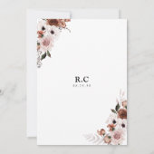 Zijde Bloemen Bruids Douche Uitnodiging (Achterkant)