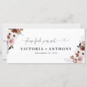 Zijde Bloemen Bruiloft Hoofd Tafel Teken (Voorkant)