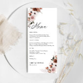Zijde Bloemen Bruiloft Menu
