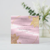 Zijde Bloemen Glam Lily Goud Paarse Verjaardagsfee Kaart (Staand voorkant)