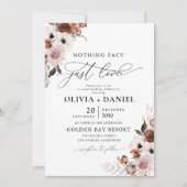 Zijde Bloemen Huwelijksceremonie Uitnodiging (Voorkant)