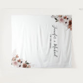 Zijde Bloemen Trouwceremonie Achtergrond Wandkleed (Voorkant (horizontaal))