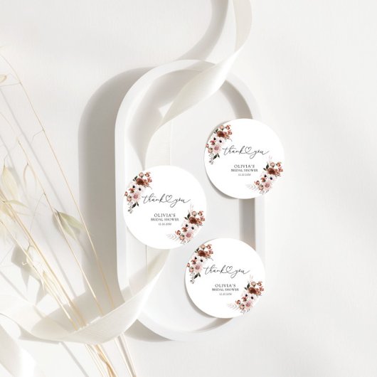 Zijde Bloemen Vrijgezellenfeest Gift Label