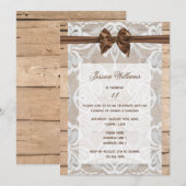 Zijde Boog & Kant Verjaardag Kaart (Voorkant / Achterkant)