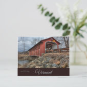 Zijde brug Bennington Vermont Briefkaart (Staand voorkant)