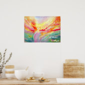 Zijde die ik geloof in Angels Poster kunst schilde (Keuken)