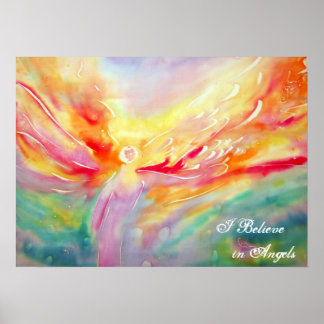 Zijde die ik geloof in Angels Poster kunst schilde