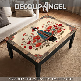 Zijde en bloemblaadjes - Decoupage - Tissuepapier