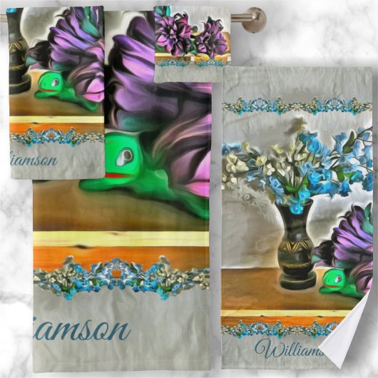 Zijde en Korn Husk Flowers 2190 Bad Handdoek