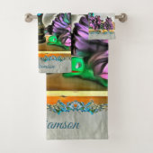 Zijde en Korn Husk Flowers 2190 Bad Handdoek (Insitu)