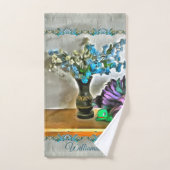 Zijde en Korn Husk Flowers 2190 Bad Handdoek (Handdoek)