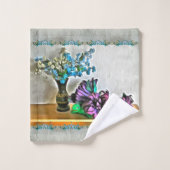 Zijde en Korn Husk Flowers 2190 Bad Handdoek (Wasdoekje)