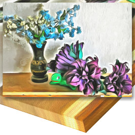Zijde en Korn Husk Flowers 2190 Kunst Canvas Afdruk