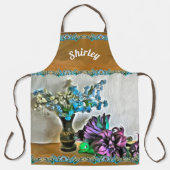 Zijde en Korn Husk Flowers 2190 Schort (Voorkant)