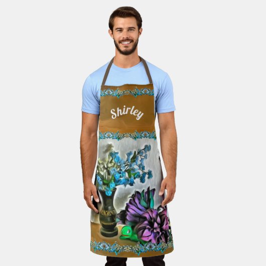 Zijde en Korn Husk Flowers 2190 Schort (Gedragen)