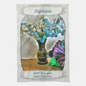 Zijde en Korn Husk Flowers 2190 Theedoek (Verticaal)